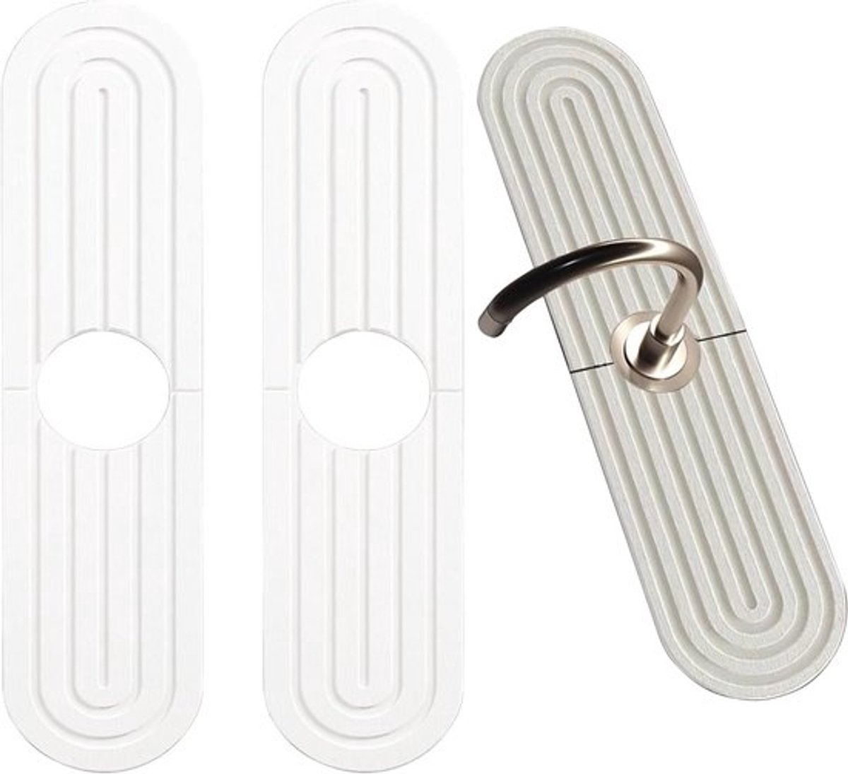 2 Stuks Waterkraan spatscherm en Afvoer mat voor Keuken en Badkamer, Waterdichte en absorberende Bescherming tegen Spatten, Ideaal voor RV en Aanrecht