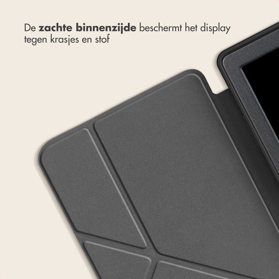 iMoshion Ereader Cover / Hoesje Geschikt voor Kobo Clara BW / Kobo Clara Colour - iMoshion Design Origami Bookcase - / Leopard van iMoshion — afbeelding 4