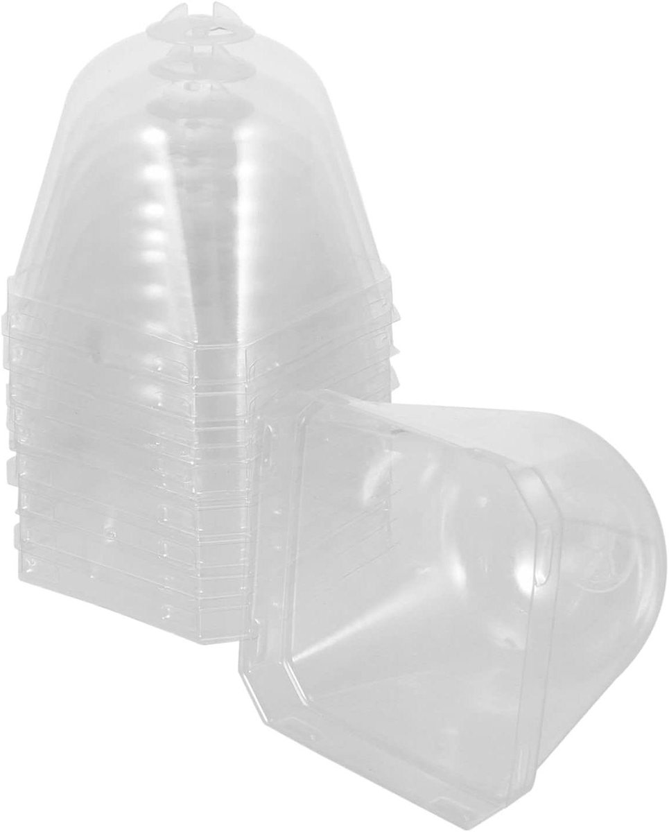 Beschermhoes Planten - Tuinkoepel Kas - Groenteteelt Beschermen - Verstelbare Ventilatie - 7.5 x 7 x 7 cm - Transparant