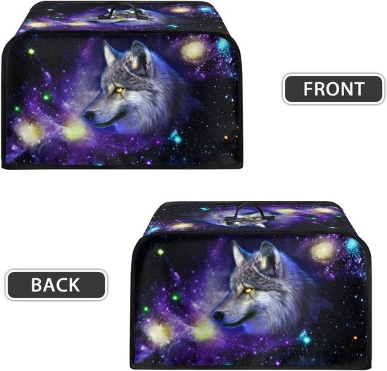 Slowcooker Overtrek - Apparaat Hoes - Keuken Organisatie - Met Opbergvakken - 43x27x25 cm - Galaxy Wolf — afbeelding 5