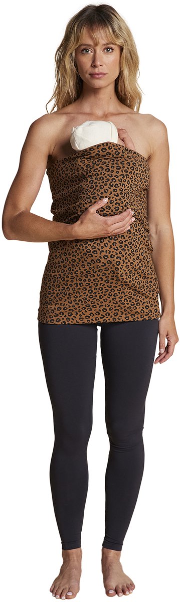 Envie de fraise Draagzak - baby - heupband - huid-op-huid - luipaard