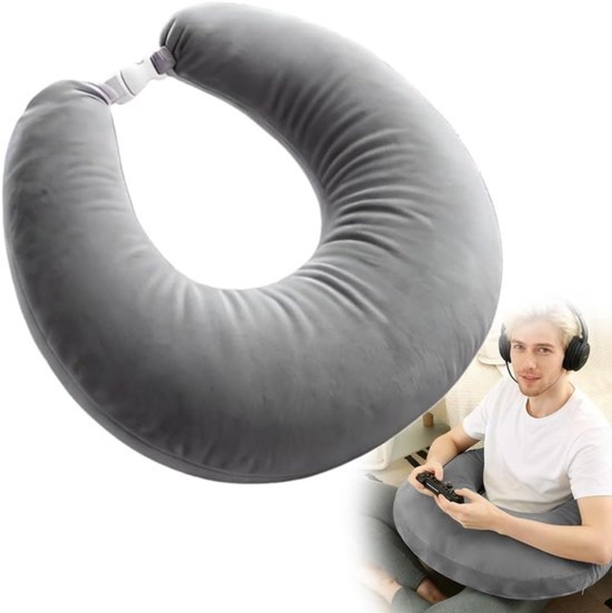 Ergonomisch Kussen voor Lezen en Spelen - Ondersteuning voor Bed en Bank, Ideaal voor Volwassenen en Kinderen, Comfortabel en Multifunctioneel Kussen