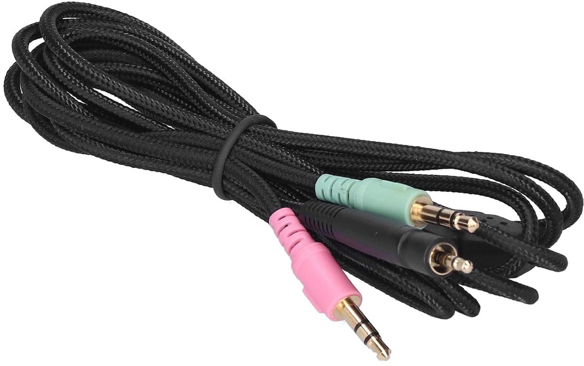 SnelShoppen - Afneembare PC Aux Kabel voor Gaming Headsets - Hoogwaardige Geluidskwaliteit - OFC Koper - Geschikt voor GSP 350, GSP 500, GSP 600, G4ME