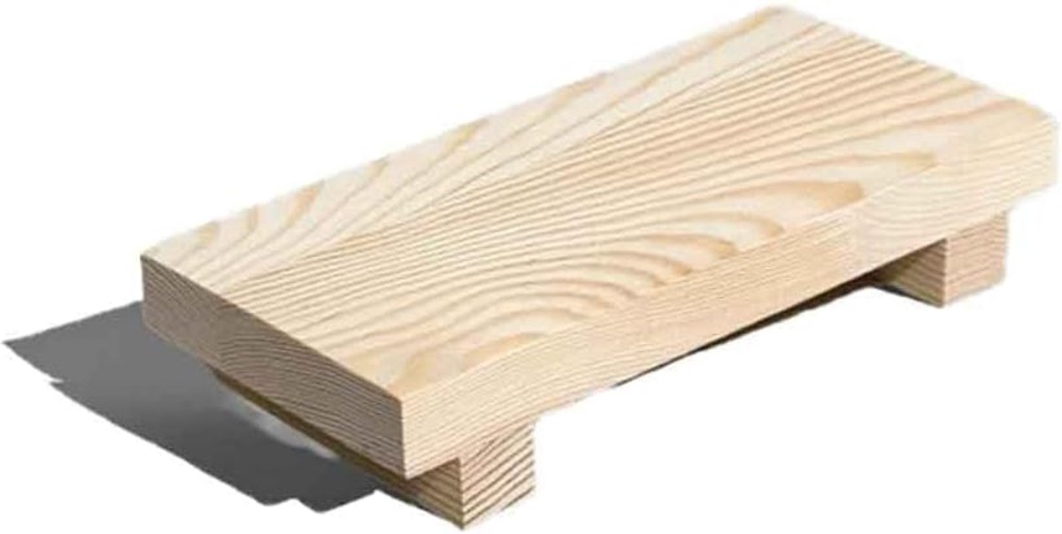SnelShoppen - Kleine Houten Pedestals, Boerderij Stijl Badkamer Decoratie, Decoratieve Houten Verhoger, Keuken Komhouder voor Zeep Dispenser, Taart, S