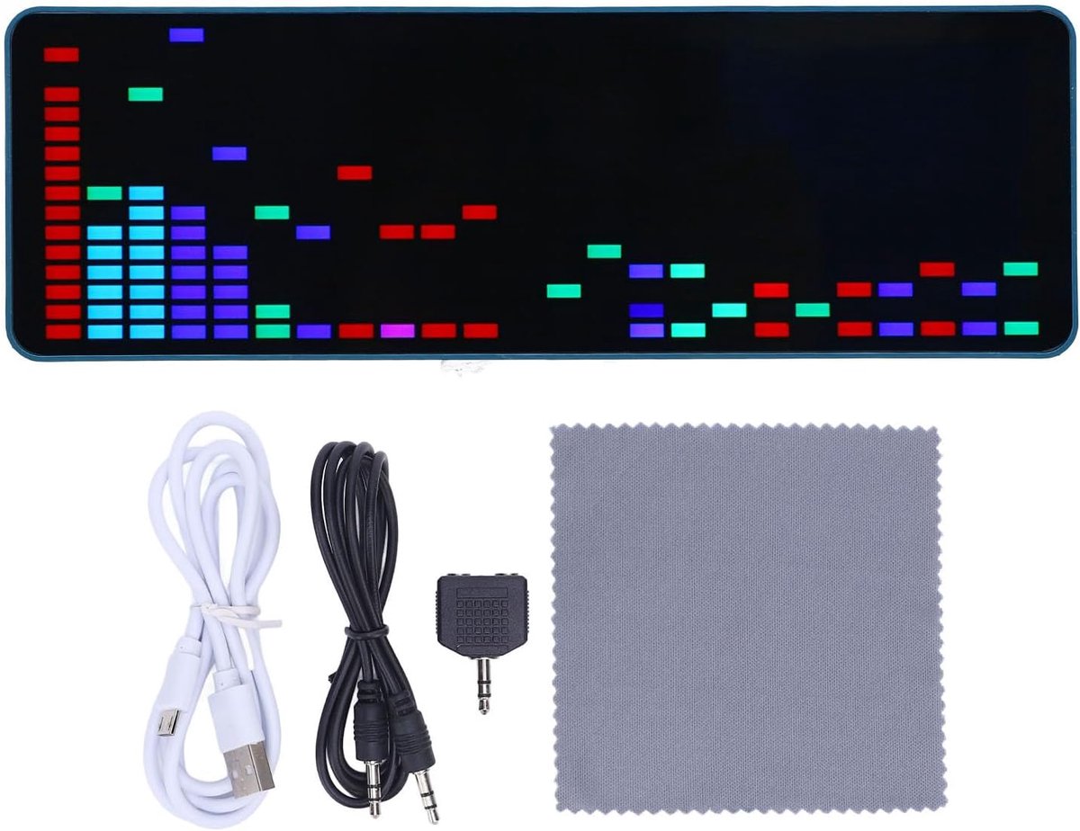 SnelShoppen - Music Spectrum Display LED Licht Equalizer Home Audio 16x24 RGB met Geluidsdetectie