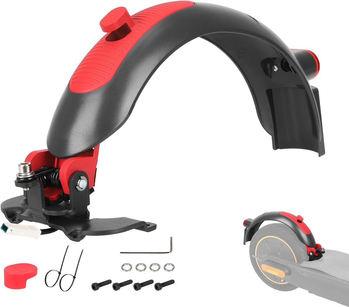 SnelShoppen - Metalen Achterspatbord voor Segway Max G30 G30P G30LP G30D, Robuust, Duurzaam, Stabiel, Oplossing voor Breekbare Kunststof Spatborden in