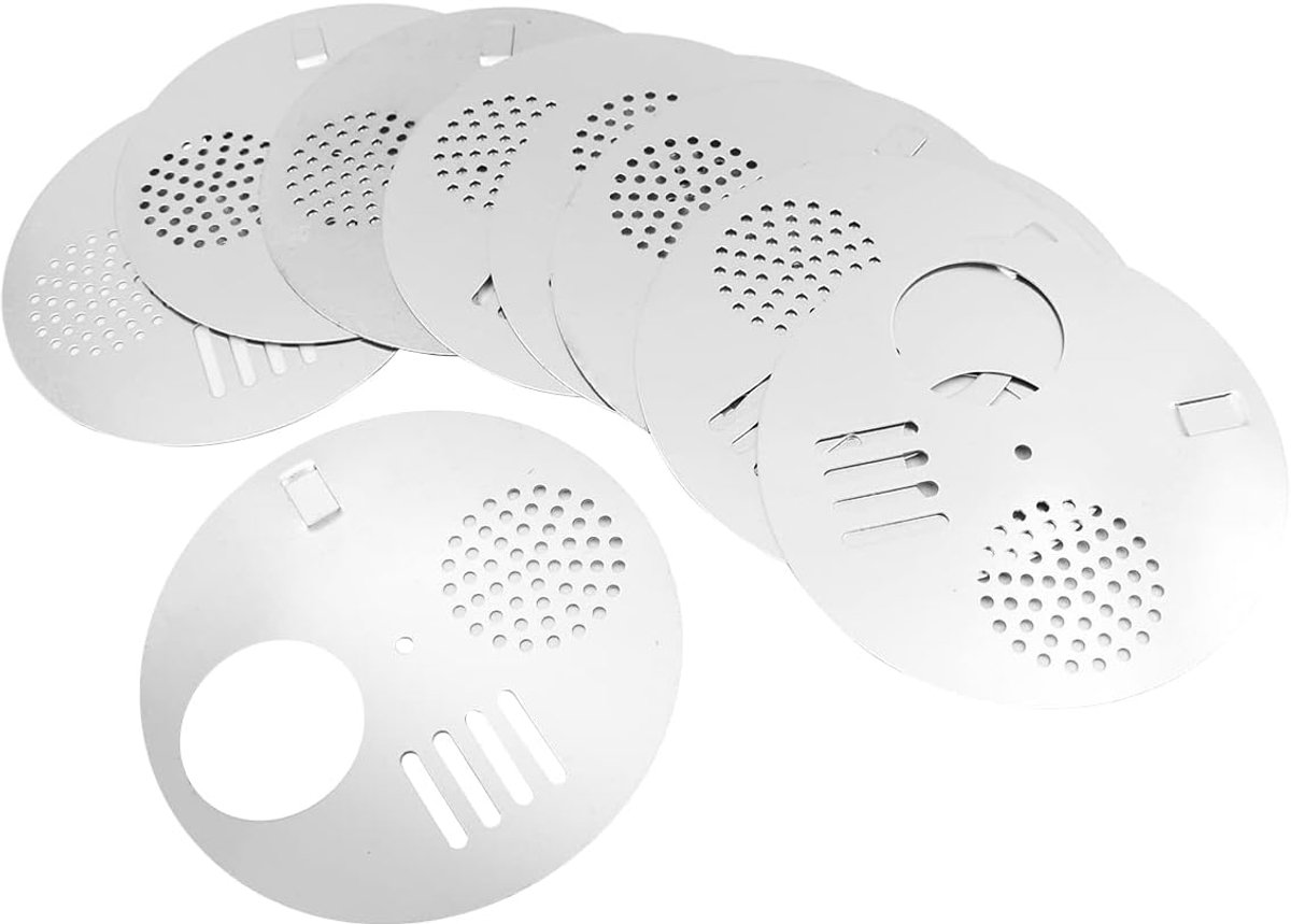 SnelShoppen - 10 Stuks Bijenkorf Ingang RVS Bijenkorf Poortset Voor Bijenkorven Voor Tuin Bijenteelt - 6.8cm