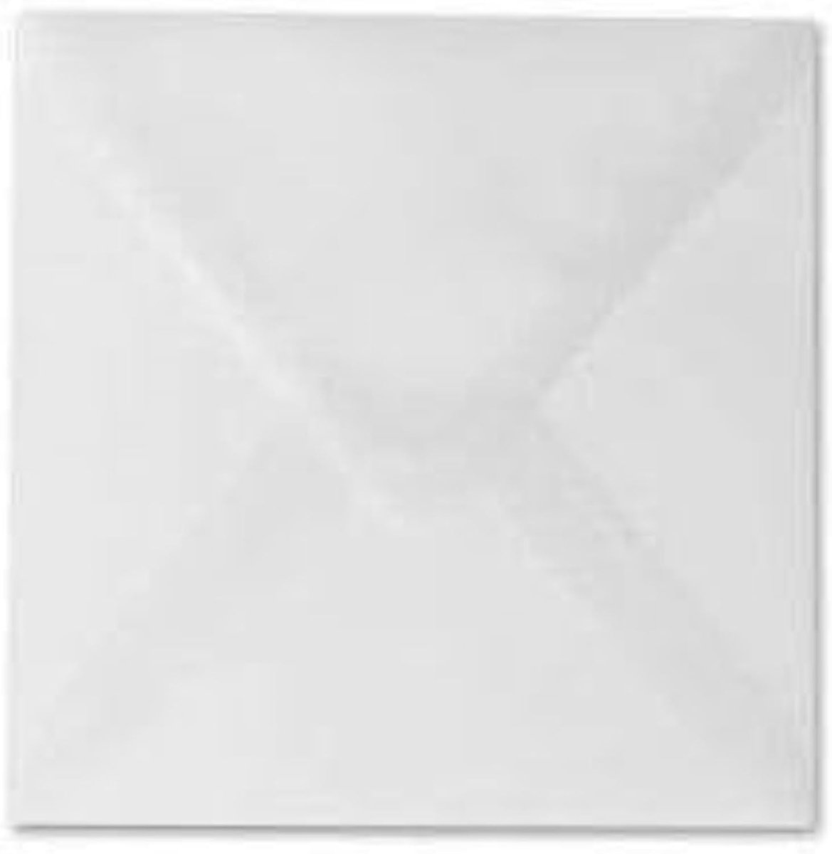 SnelShoppen - Transparante vierkante enveloppen 155 x 155 mm - 25 stuks - Met driehoekige sluiting - 100 g - Perfect voor feest, uitnodigingen, post,