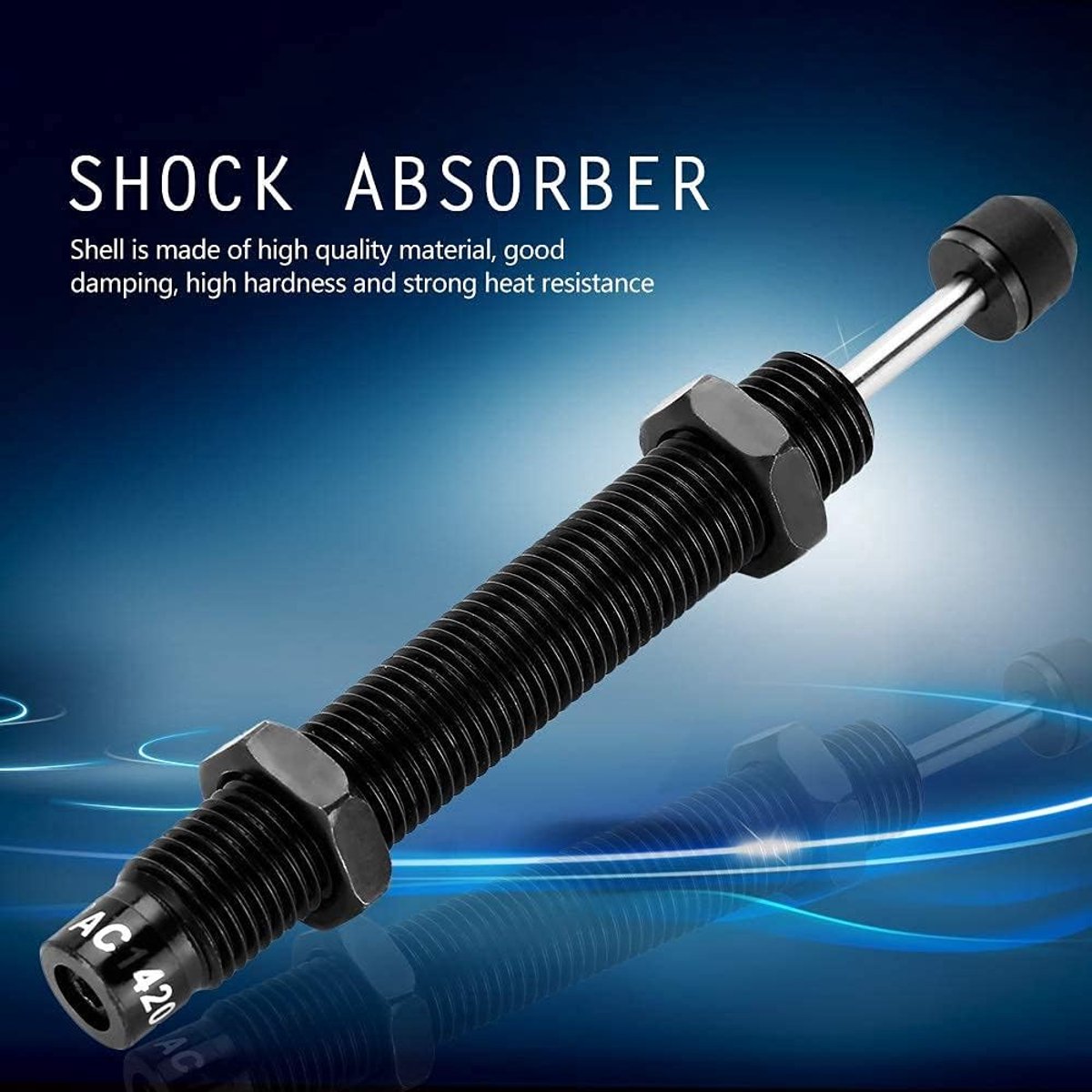 SnelShoppen - Pneumatische Schokdemper AC1420-2 M14 Mono Tube Olie Drukdemper met 20mm Slag voor Pneumatische Cilinders