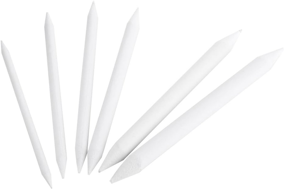 18-delige Houtskool Tekening Set – Dubbele Estompes & Blending Stump - ShopVlot