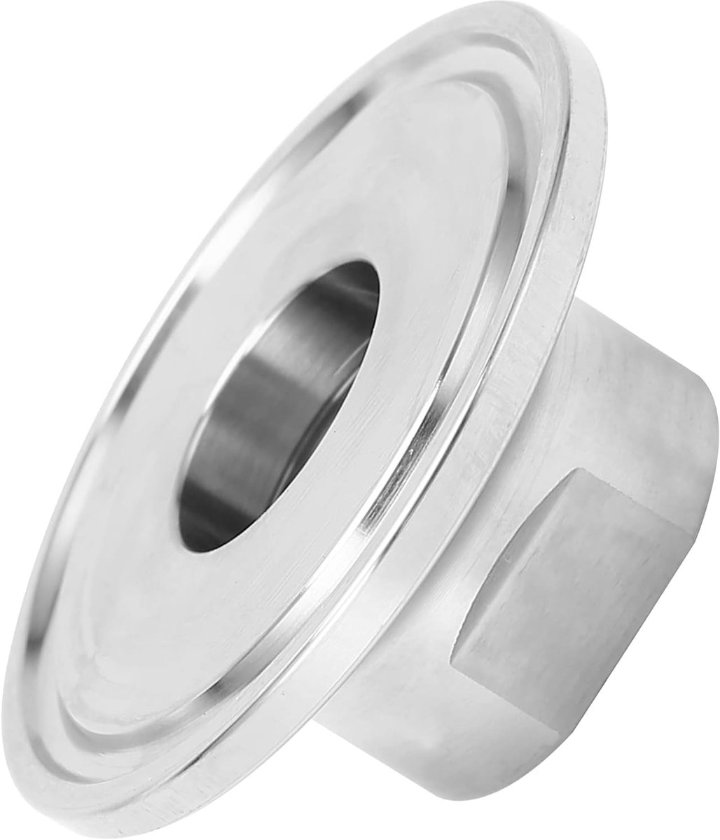 SnelShoppen - NPT vrouwelijke adapter 1,5 inch naar 1/2 inch, 304 roestvrijstaal, duurzaam, lekkagebestendig, perfecte accessoires voor thuisbrouwerij