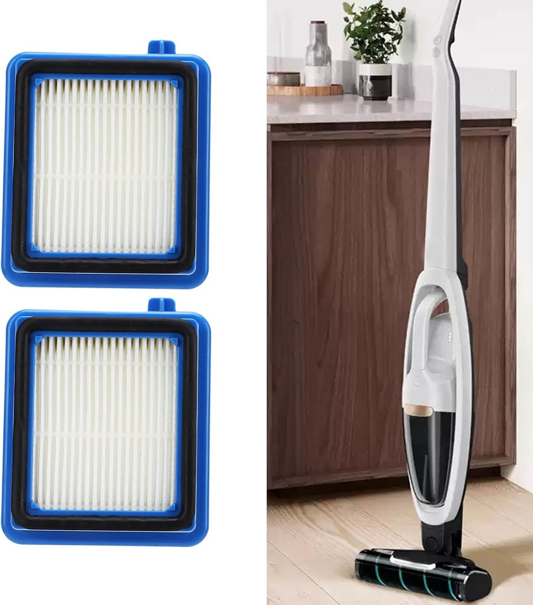 SnelShoppen - Set van 2 Vervangende Filterelementen Geschikt voor Q6 Q7 Q8 WQ61 WQ71 WQ81 Stofzuiger - Verbeterde Allergieën Filter - Hoogwaardige Mat