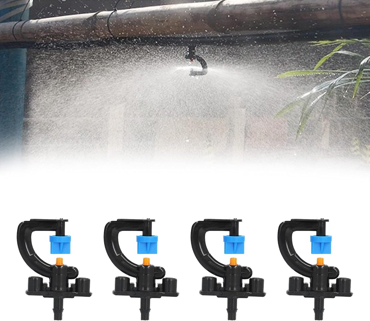SnelShoppen - 20 Set Atomiserende Refractie Micro Nevelspuit - Rotating G-type Spuitkop voor Efficiënte Irrigatie, Spraydiameter 8m, Ideaal voor Tuin,