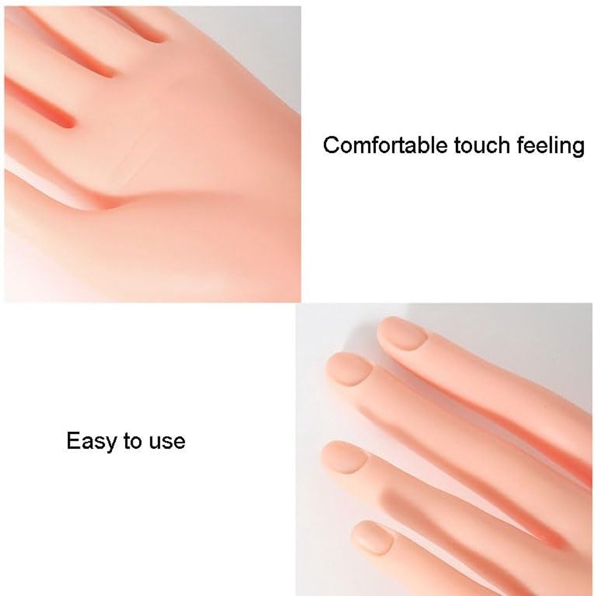 Zalati oefenhandschoen voor acrylnagels - linkerhand - mannequin hand model - ideaal voor beginners - SnelShoppen