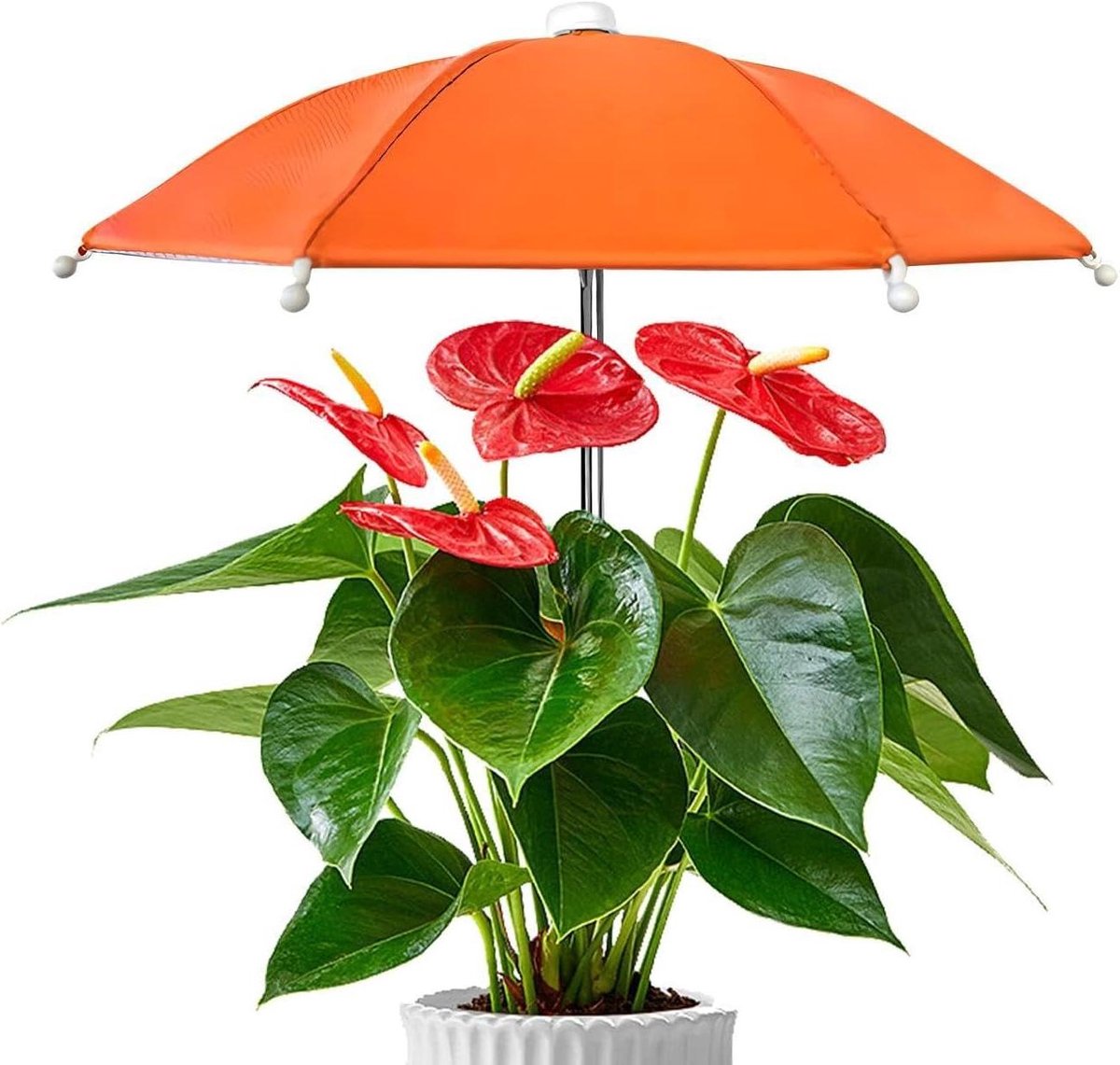 Plantenparaplu - Tuinparasol Schaduw - Planten Beschermen - Waterafstotend UV-bestendig - 27 cm - Zilver
