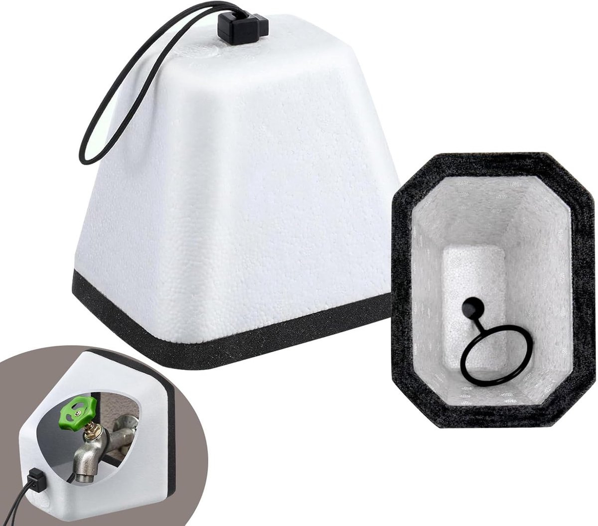 SnelShoppen - Tuinslang Kraan Bescherming - Wintervorst Beschermer - Grote Waterdichte Foam Frost Covers voor Buitenkranen - Geïsoleerde Thermische Kr