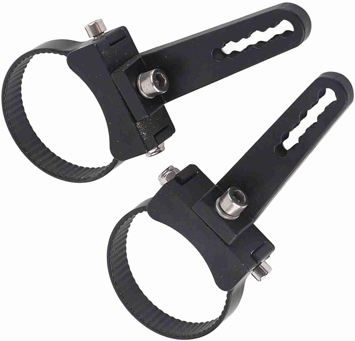 SnelShoppen - Roller Bar Bevestigingsklemmen Voor LED Lampen Auto, SUV, ATV Off-road Voertuigen (2.5 inch) - Duurzaam Materiaal, Volledig Verstelbaar,