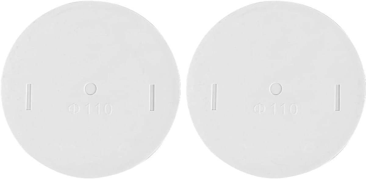 SnelShoppen - 2x PVC Eindkap voor Buizen 110mm - Afsluitdop voor Ventilatie- en Rioolpijpen, Geur- en Rattenbescherming