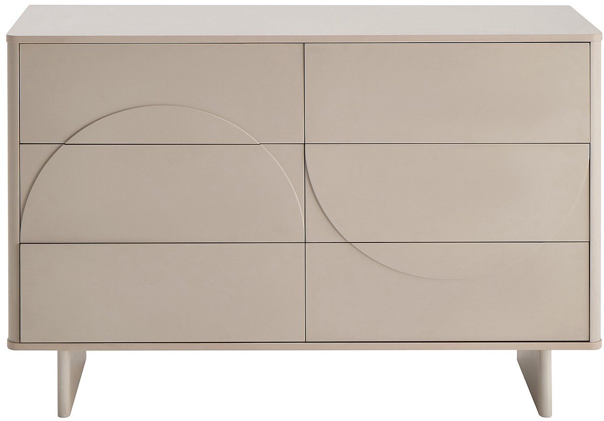 Vente-unique Ladekast 6 lades - Beige - DELORINA