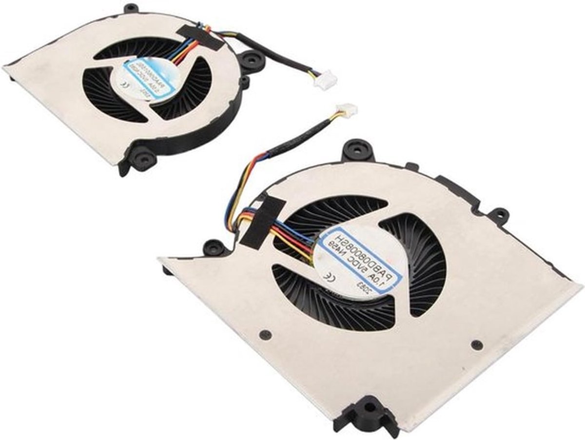Vervangende Laptopkoelventilator met 4-pins Stroomaansluiting voor MSI GF76 GF66 GL66 MS 1581 - Eenvoudig te Installeren - Compact Formaat - Stille Koeling