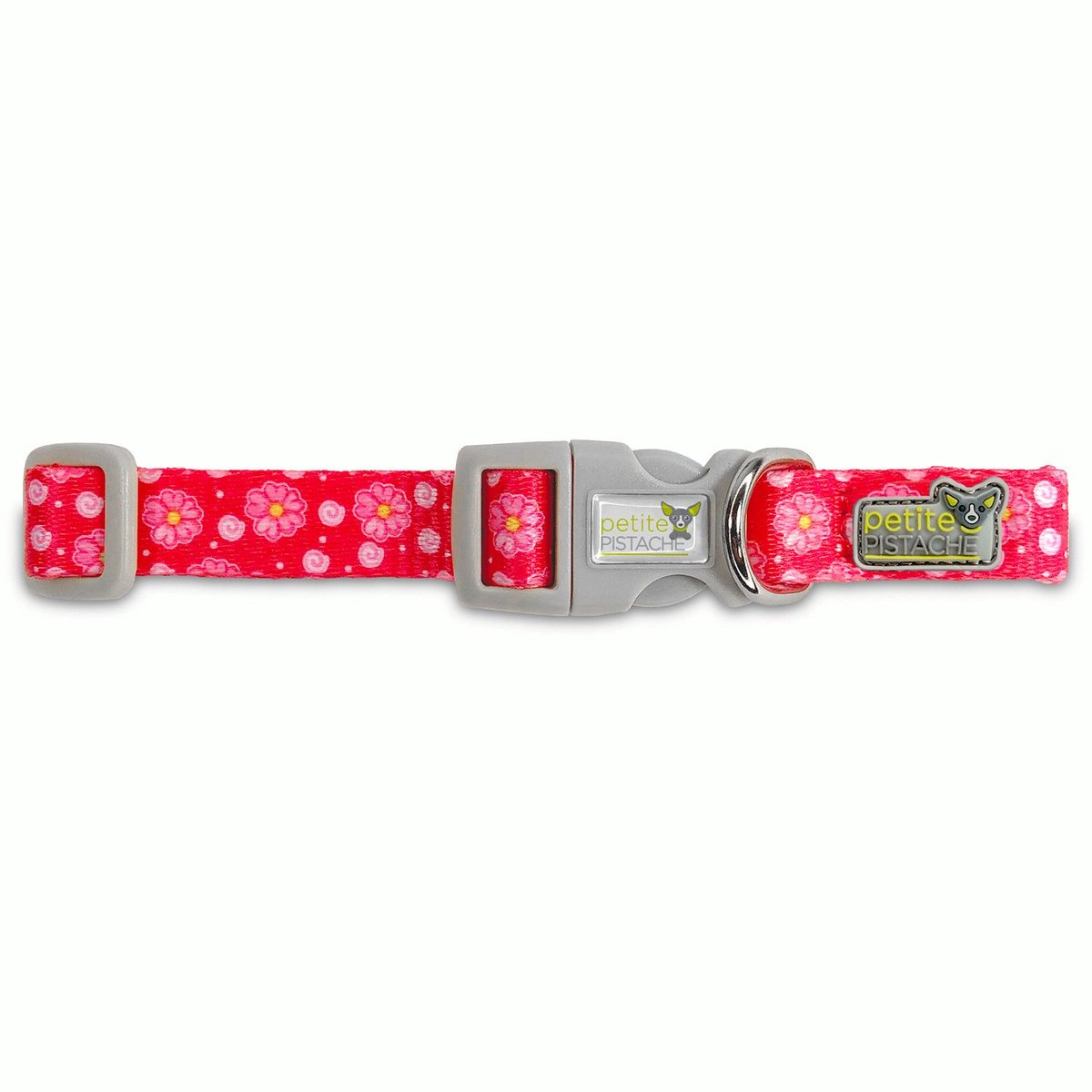 Goo-Eez Printed Dog Collar - Flowers - Halsband - Pink 2xs