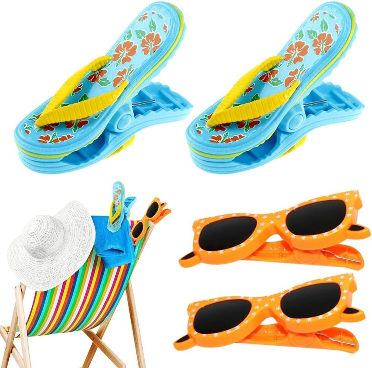 Strandhanddoekclips - Kunststof - Winddicht en Antislip - Lichtgewicht en Compact - Voor Strand en Thuis