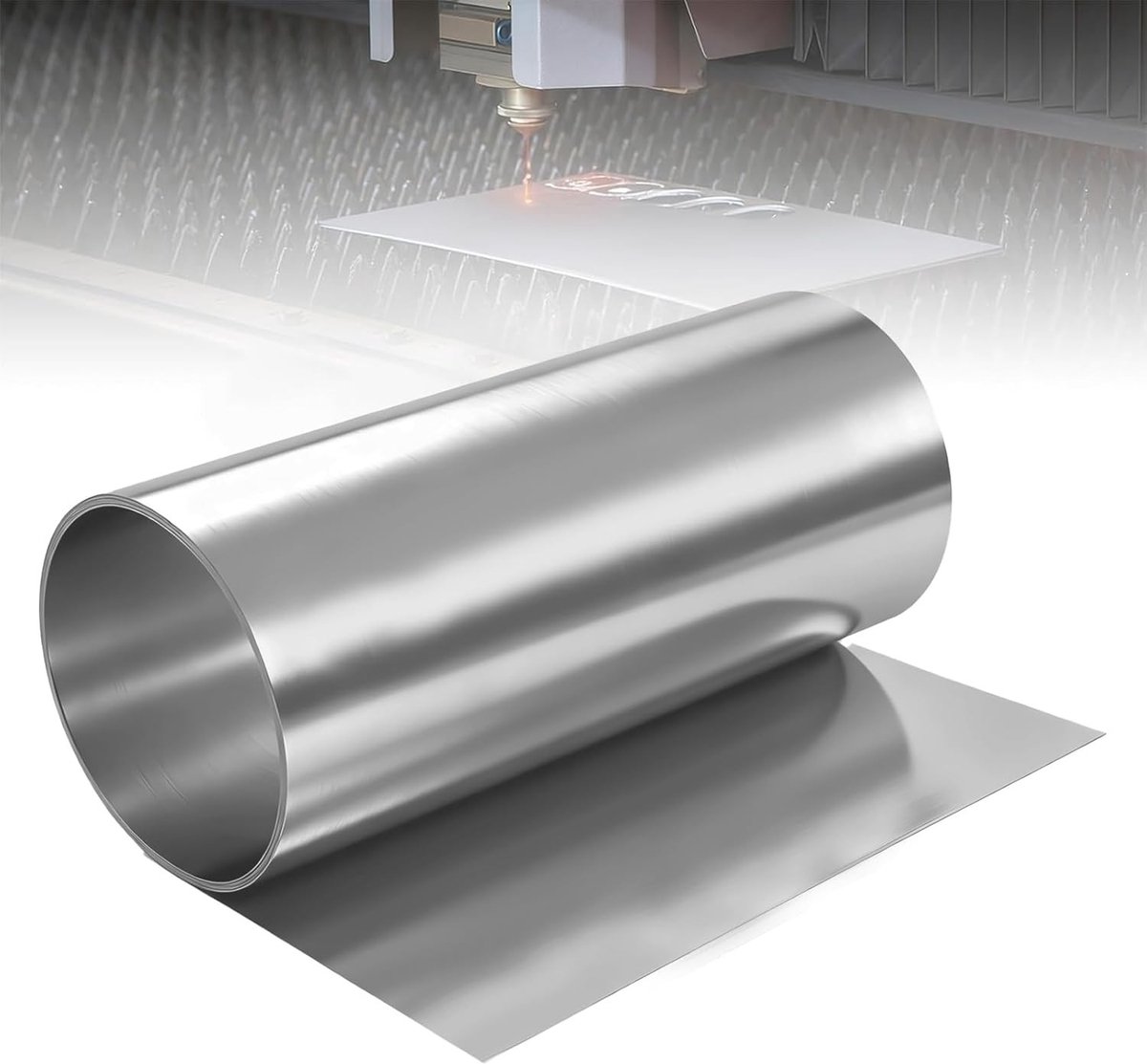 Roestvrijstalen plaat voor ambachten, 1000 x 200 x 0,1 mm, duurzaam en veelzijdig, ideaal voor knutselen en projecten