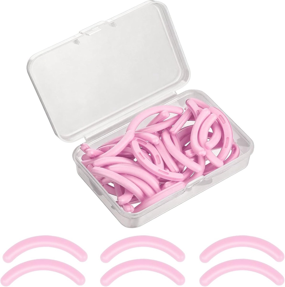 50 Stuks Vervangende Wimperkruller Pads, Duurzame Silicone Rubber Strips voor Universele Wimperkrullers, Ideaal voor Perfecte Wimperkrul en Comfortabel Gebruik