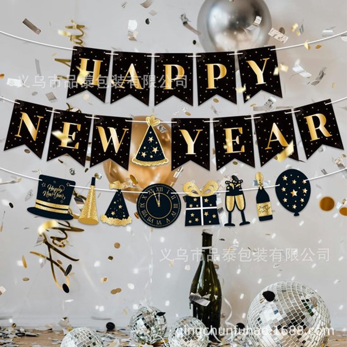 2 stuks Happy New Year slinger