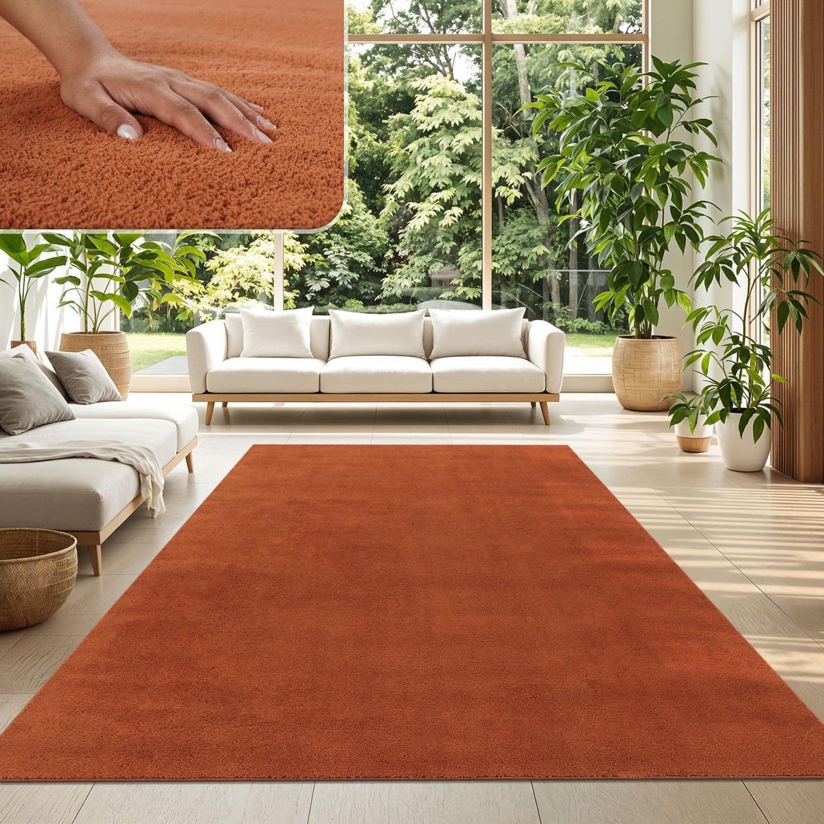 Kortpolig Tapijt - Vloerkleed Modern - Woonkamer Inrichten - Geschikt voor vloerverwarming