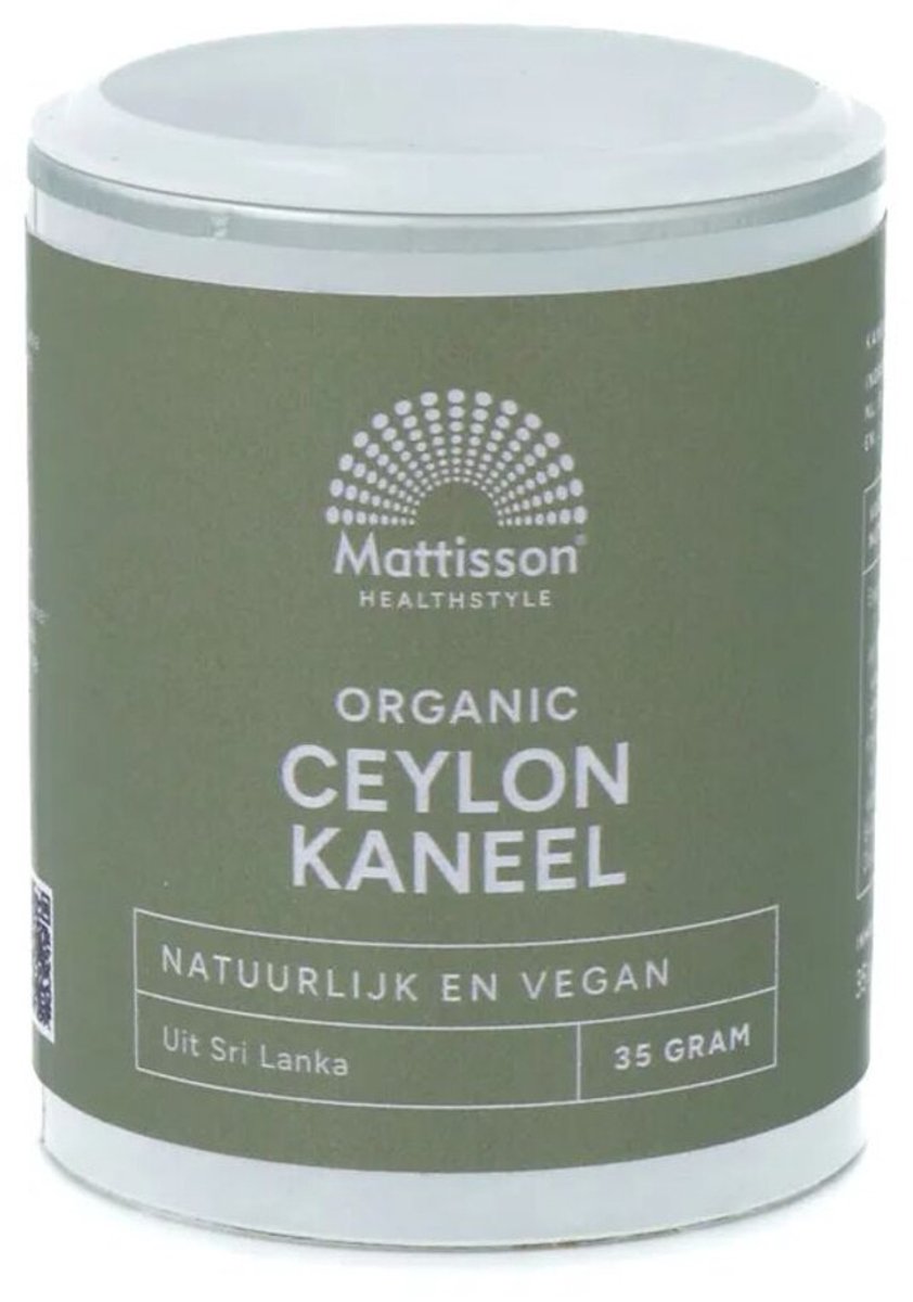 Mattisson Biologisch Organic Ceylon Kaneel - 35 gr