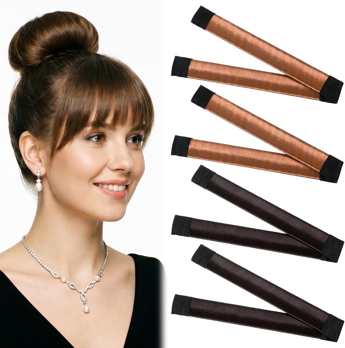Haarknotmakers 4 stuks - Haarstyling gereedschap - Snel kapsels maken - Flexibel en buigzaam - 215 cm lengte