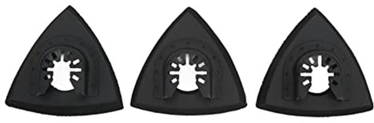 3 Stks Oscillerende Multitool Schuurpad, Oscillerende Schuurpad Driehoek Snelspanner Set Kit voor Vervanging