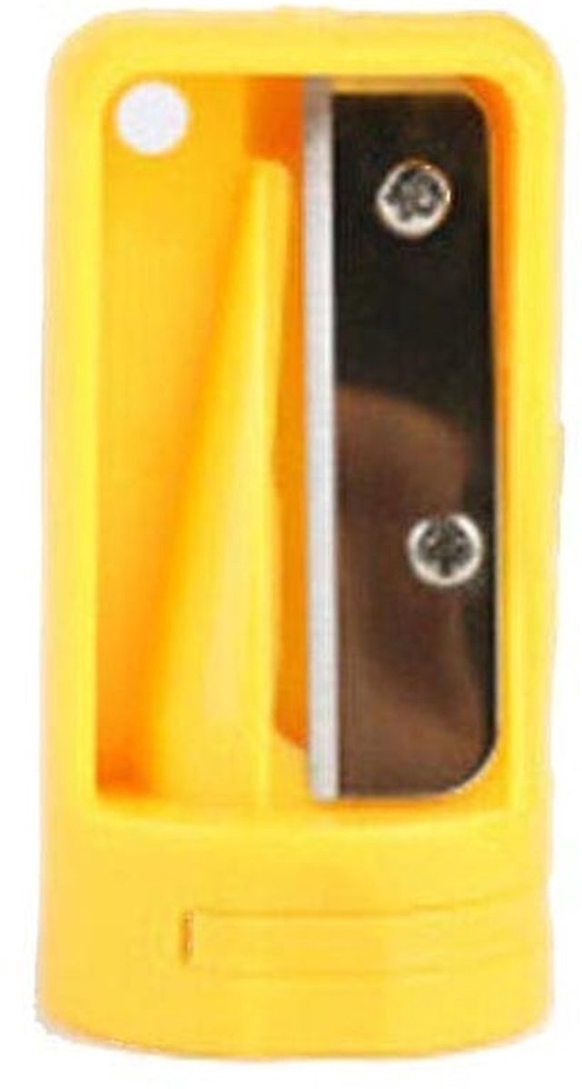 Timmerlieden Potloodslijper Potloodslijper, Houtwerk Potloodsnijder Scheerapparaat Smalle slijpgereedschap Houtbewerking Handgereedschap 5.5 * 2.8cm/2.13x1.10'' Geel