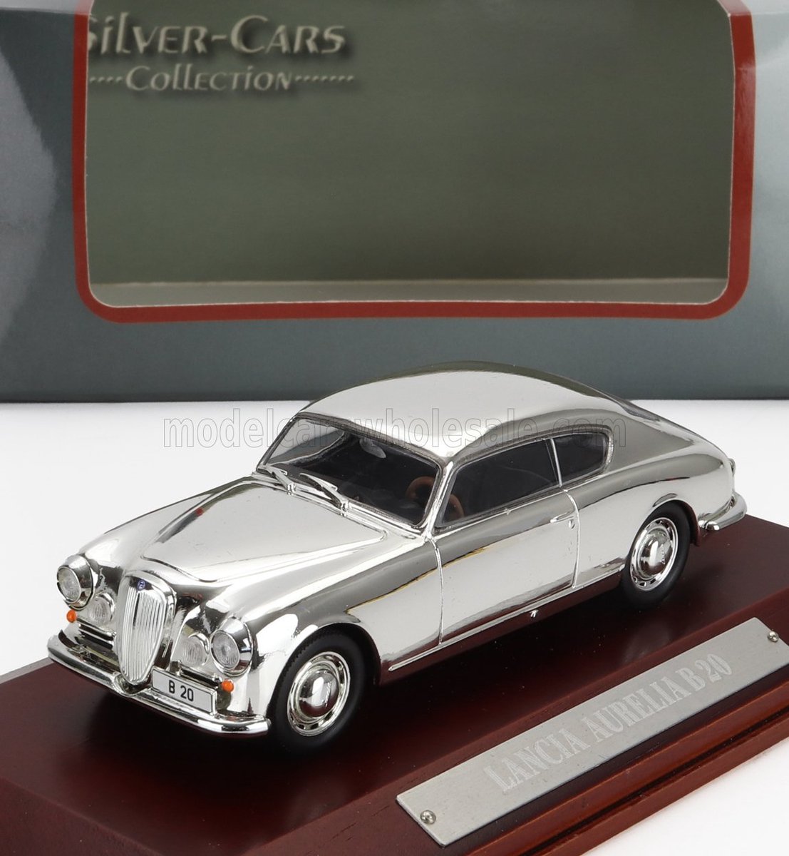 Modelauto Lancia Aurelia B20 coupe 1954 chrome - Schaal 1:43