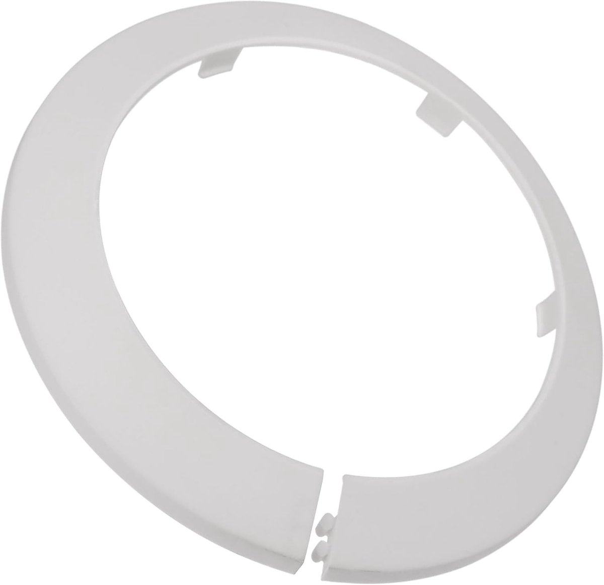 4 Stuks 110mm Decoratieve Pijpkap, Klikbare PP Plastic Rosette voor Waterafvoer, Toilet en Badkamer Pijpen, Wandafvoer en Ingangsdecoratie in Wit