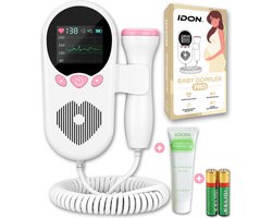 IDON® Doppler Pro - Inclusief Ultrasound Gel - Echo Apparaat - Hartslag Beluisteren - Doppler Baby - Baby Hartje Monitor - Fetal Doppler- Jongen & Meisje - Zwangerschapscadeau