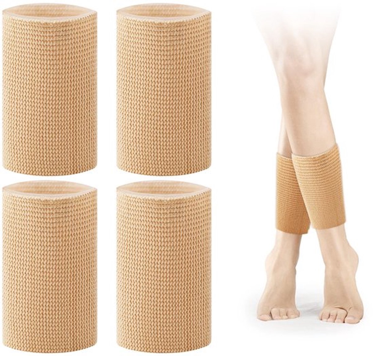 4-delige enkelbeschermers, gevoerde skatesokken, enkelgelpads, enkelbeschermer voor laarzen, hydraterende gel-skatepads, skatebescherming voor voeten, skaten, rijden, skaten, spalken, braces