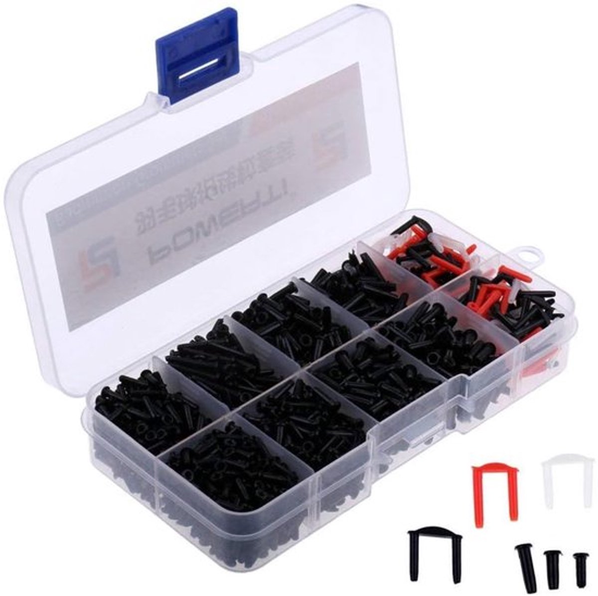 1 doos badmintonracket racket oogjes badminton snaarbescherming badmintonracket eyeliner oogjes voor rackets universeel voor de reparatie van badmintonrackets