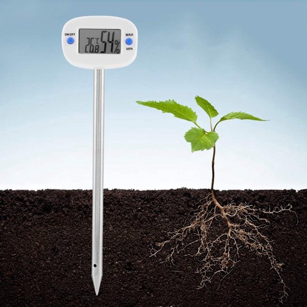 Draagbare Digitale Luchtbevochtiger Planten Tester, Bloemen, Zuren, Vochtmeting, Tuin, Pro