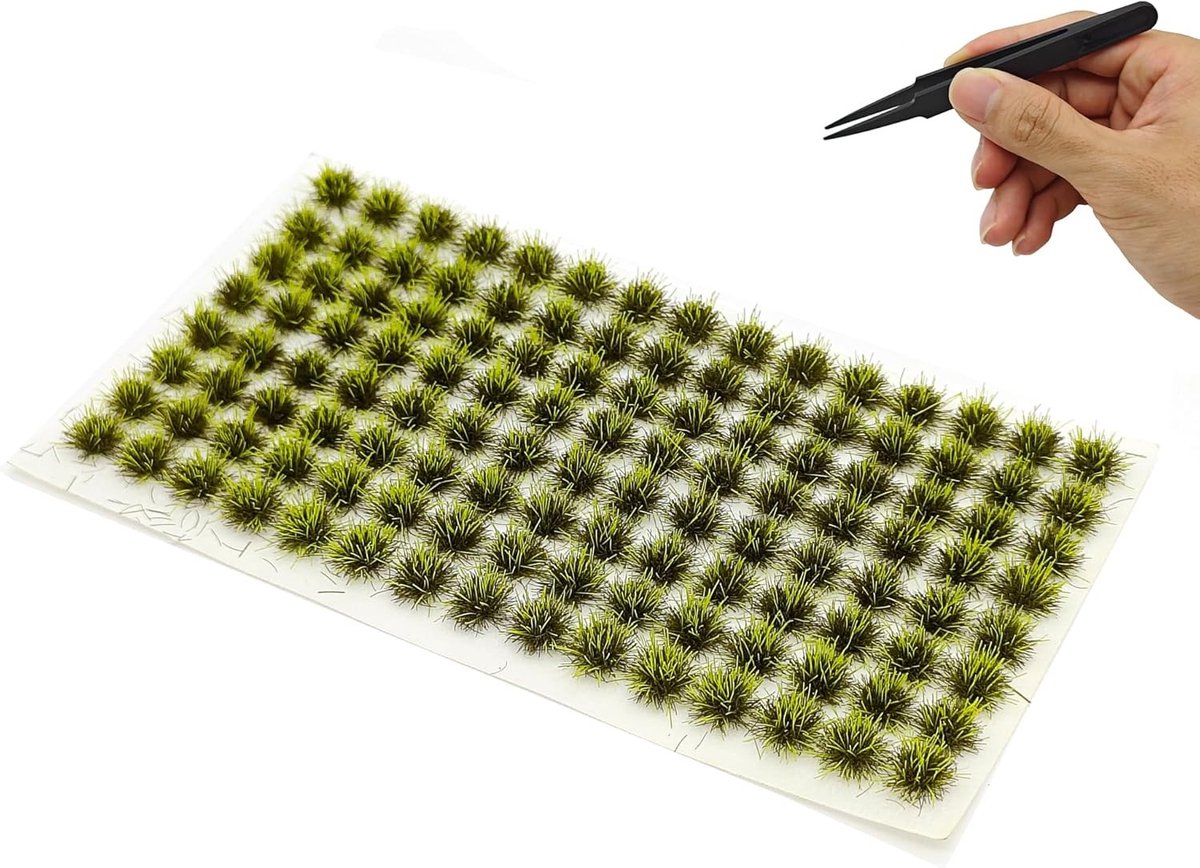Modelbouw Gras voor Miniaturen - Decoratieve Accessoires voor Architectuur en Landschapsbouw, Ideaal voor DIY Spoorweg en Tuin Decoratie