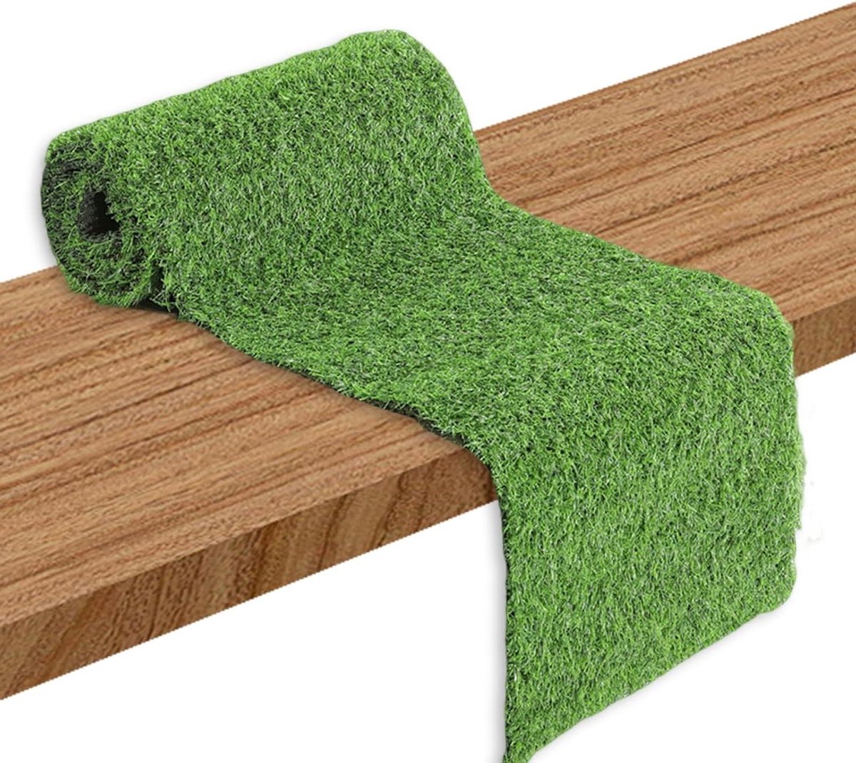 Grastapijt Tafelloper - Kunstgras Tafelkleed - Tafeldecoratie Feest - Zelf op Maat Te Knippen - 35 x 120 cm - Groen
