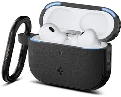 Spigen Vault Hoesje Geschikt voor AirPods Pro 3 (2025) | Met Magneetsluiting | Militair Getest | Draadloos Opladen | Inclusief Karabijnhaak | Zwart