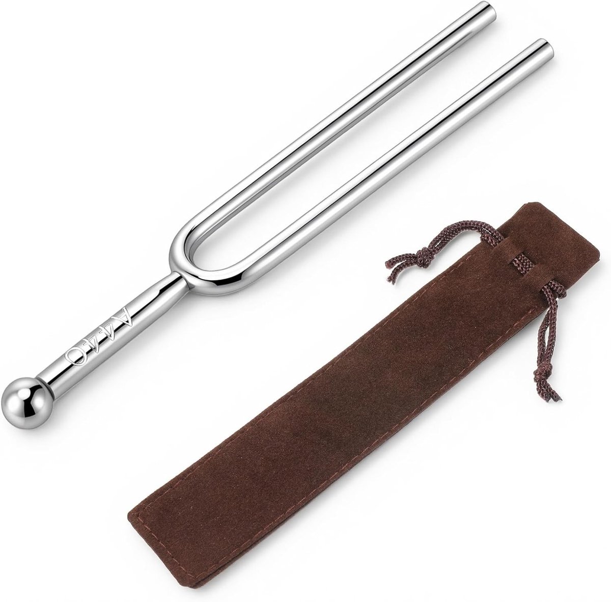 Stemvork 440 Hz van roestvrij staal met fleece tas voor gitaar, viool en andere instrumenten, perfect voor muzikanten en tuners