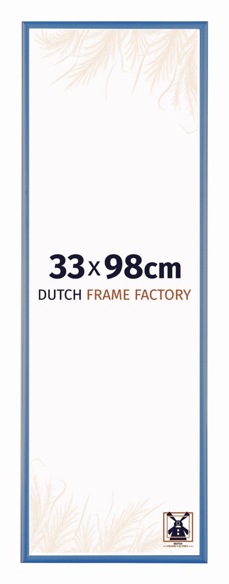 Fotolijst 33x98 cm - Aluminium - Staal Blauw - Kampen