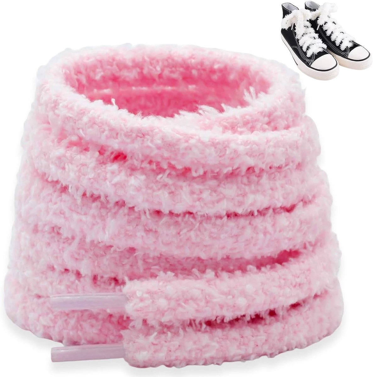 Zachte Fluffy Veters voor Sport- en Casual Schoenen, Ideaal voor Hardlopen en Trainers