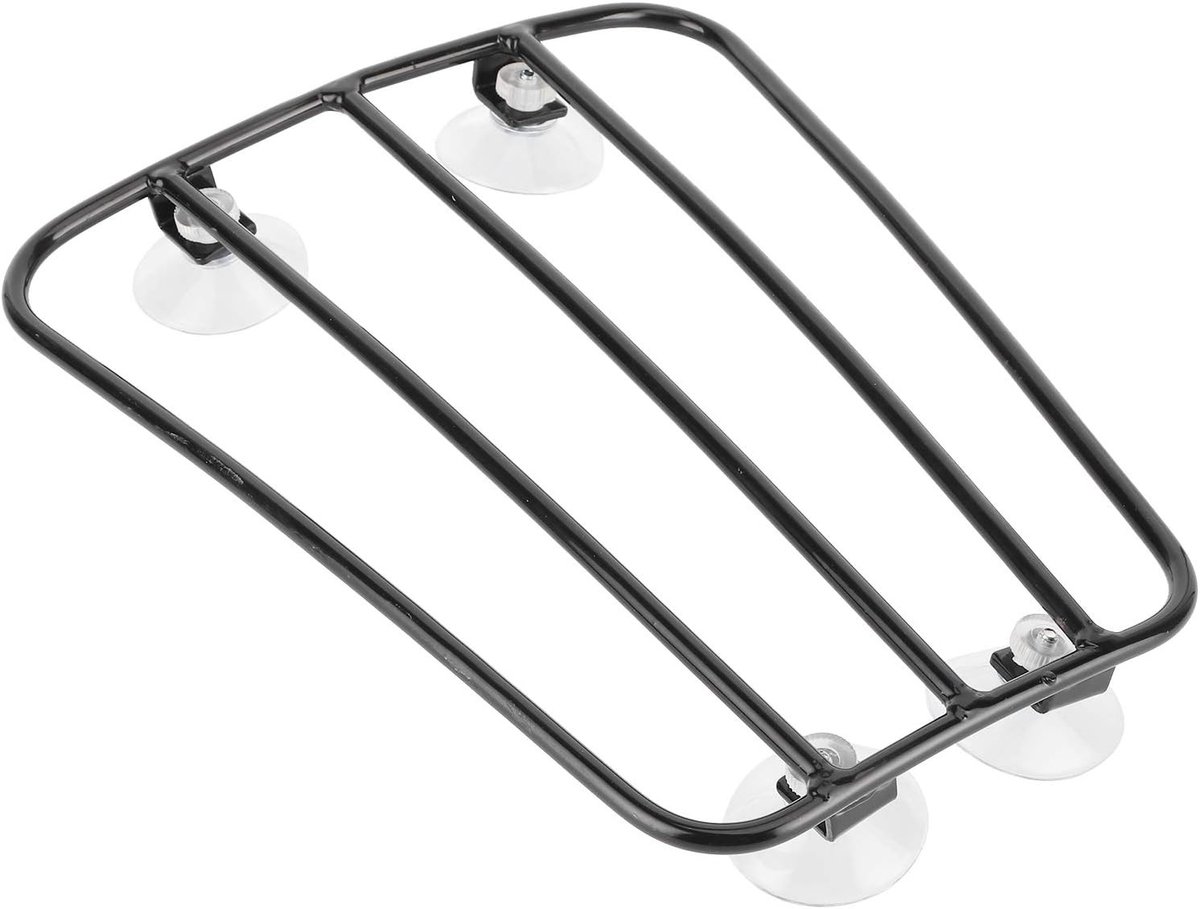 Motorfiets Bagage Rek met Zuignappen, Universele Retro Stijl voor Brandstoftank en Accessoires