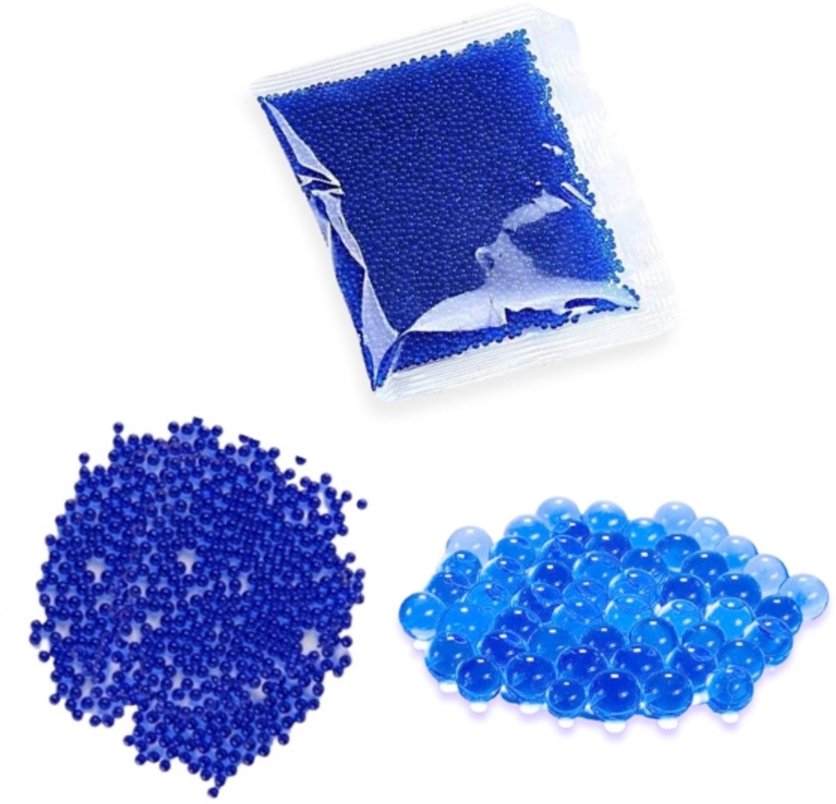10.000 waterballetjes - Gelballetjes - Water absorberende balletjes - Waterparels - Bolletjes voor in vaas - Waterkristallen - Bloemballetjes - Water beads - Blauw - Jonyx