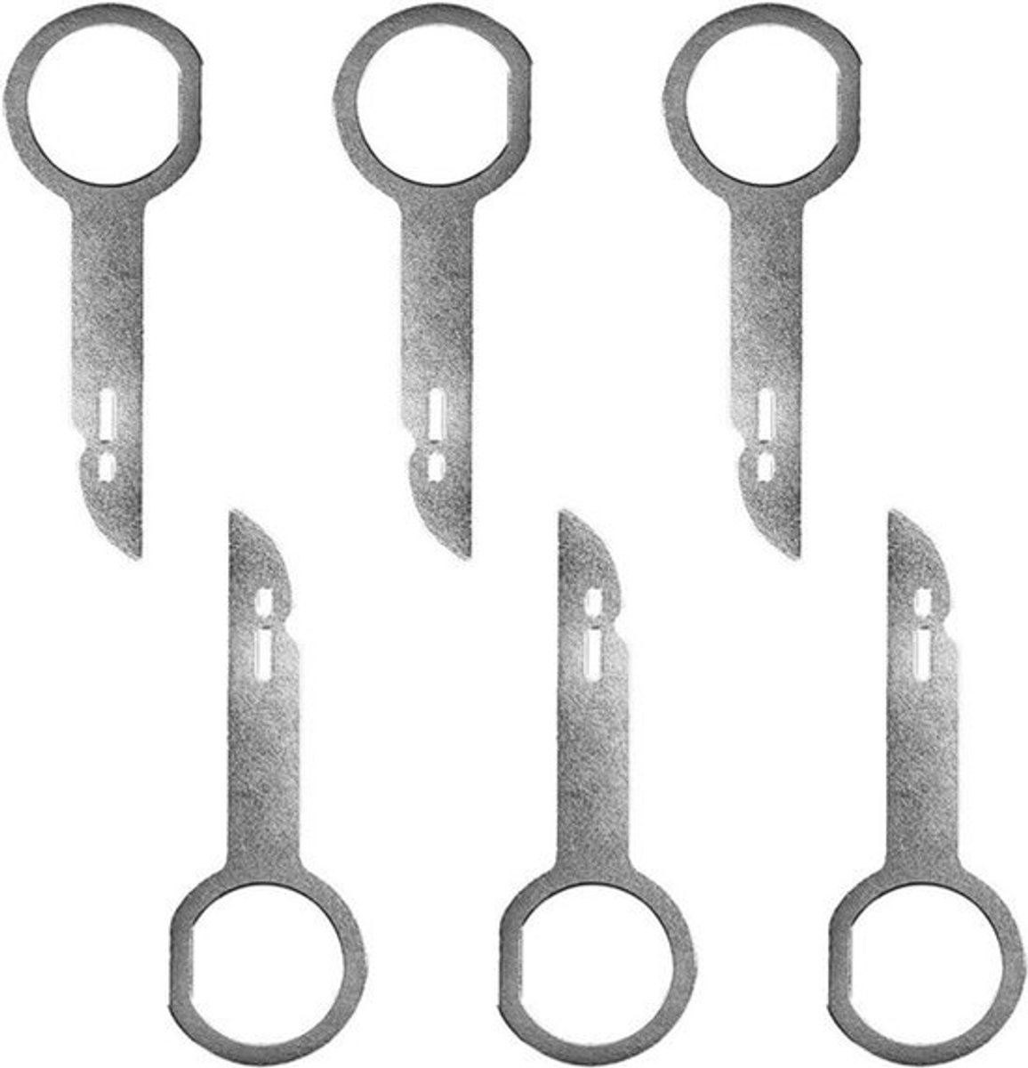Autoradiotrekker - 6 stuks, compatibel met de verwijderingssleutel van de stereo-autoradio