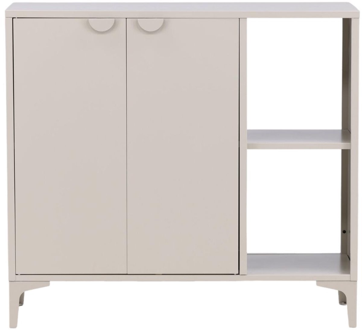 Piring dressoir 2 deuren, 2 planken beige.
